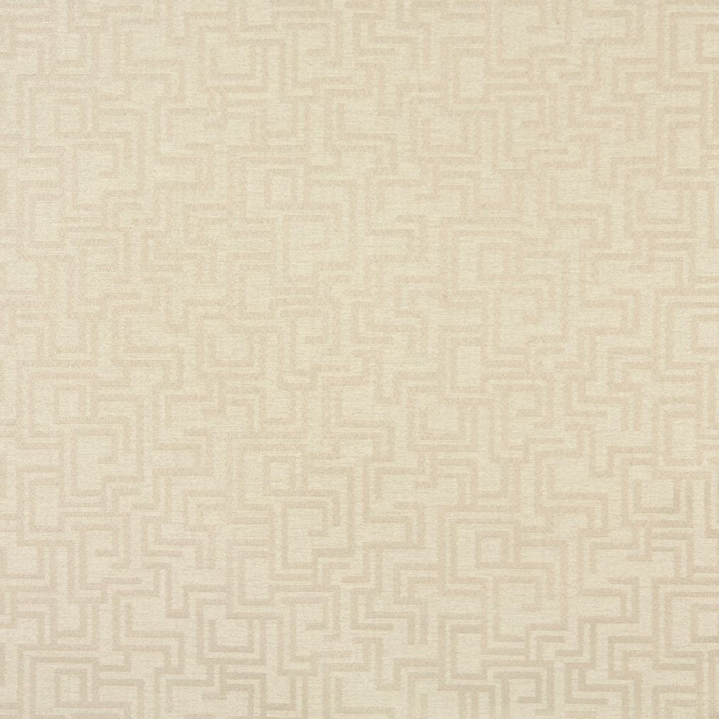 6637 Abstract & Geometric Ivory/Geometric White & Ivory Charlotte Fabrics