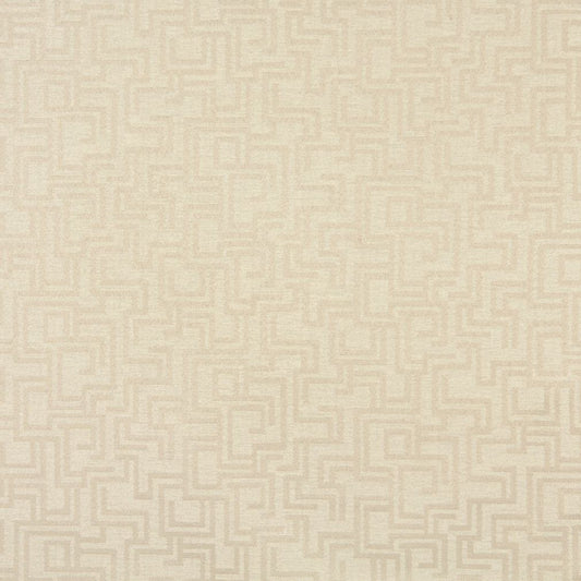 6637 Abstract & Geometric Ivory/Geometric White & Ivory Charlotte Fabrics