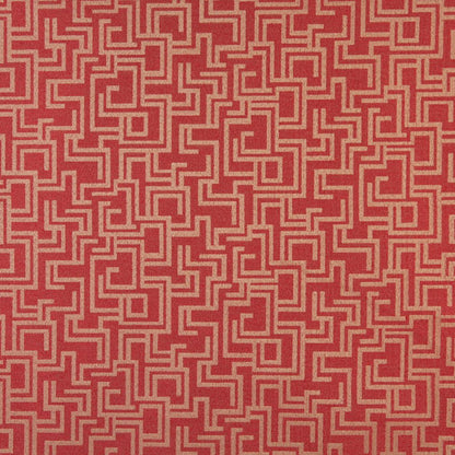 6638 Abstract & Geometric Ruby/Geometric Red & Burgundy Charlotte Fabrics