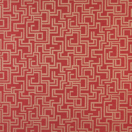 6638 Abstract & Geometric Ruby/Geometric Red & Burgundy Charlotte Fabrics