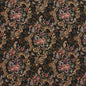 6642 Floral Isabella Black Charlotte Fabrics