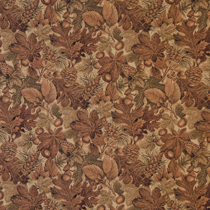 6841 Leaves Autumn Brown Charlotte Fabrics