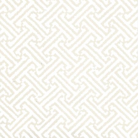 6890WP-02 JAVA JAVA Beige On White Quadrille Wallpaper