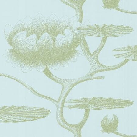 69/3112-CS LILY Sage Pale Blue Cole & Son Wallpaper