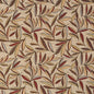 6960 Leaves Veranda Brown,Red & Burgundy Charlotte Fabrics