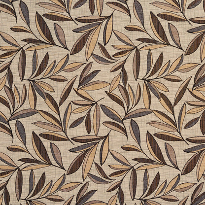 6961 Leaves Chateau Brown,Gold & Yellow,Grey & Silver Charlotte Fabrics