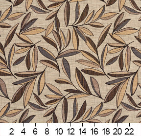 6961 Leaves Chateau Brown,Gold & Yellow,Grey & Silver Charlotte Fabrics