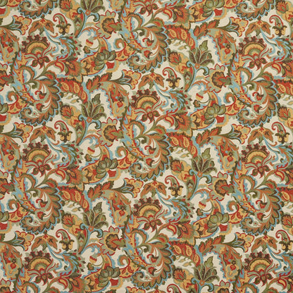 6970 Paisley Venice Orange & Rust Charlotte Fabrics