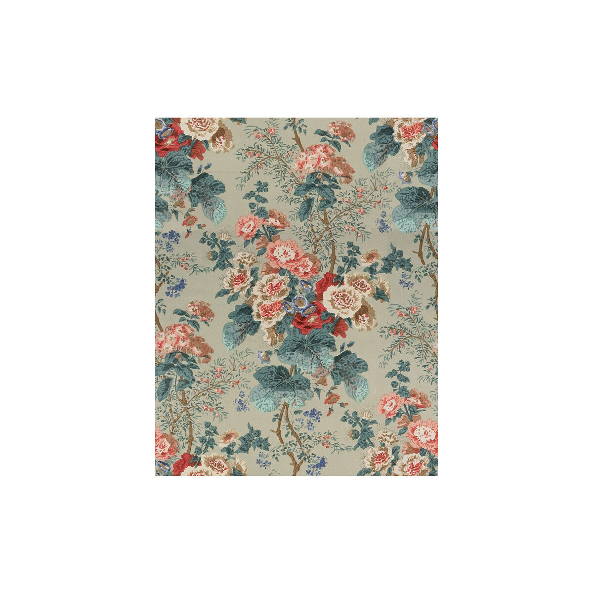 7134-LJ HOLLYHOCK HDB GREEN LEE JOFA Fabrics Drapery Upholstery
