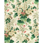7136-LJ HOLLYHOCK HDB WHITE/BROWN LEE JOFA Fabrics Drapery Upholstery