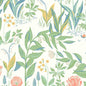 7218 SPRING GARDEN Ivory Multi Schumacher Wallpaper