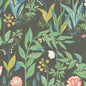 7219 SPRING GARDEN Charcoal Multi Schumacher Wallpaper