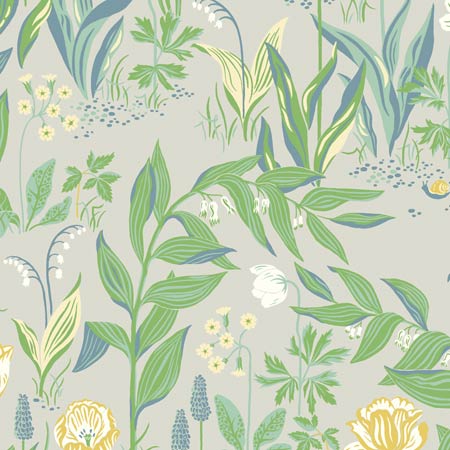 7220 SPRING GARDEN Leaf Multi Schumacher Wallpaper