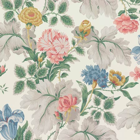 7236 CARNATION GARDEN MURAL Multi Schumacher Wallpaper