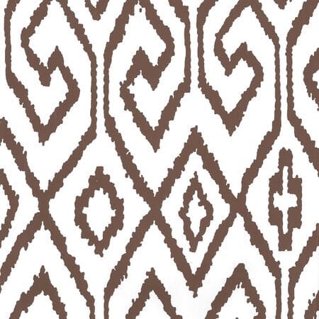 7240-06WP AQUA IV Brown On White Quadrille Wallpaper