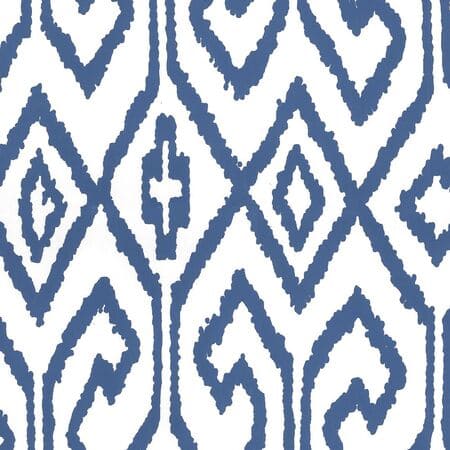 7240-13WP AQUA IV Navy On White Quadrille Wallpaper