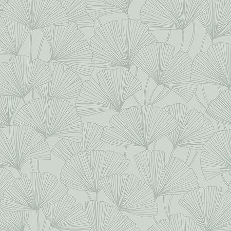 7265 GINKGO Mineral Schumacher Wallpaper