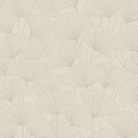 7267 GINKGO Stone Schumacher Wallpaper