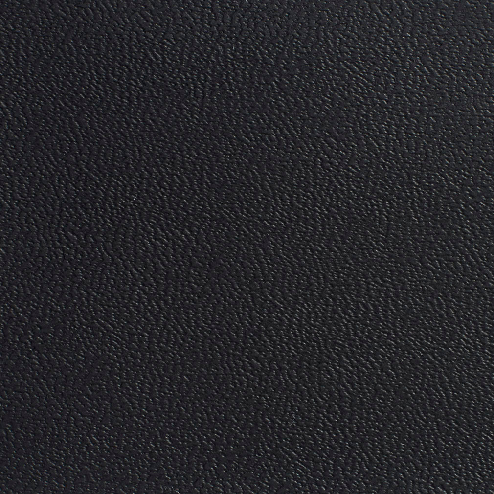 7600 Leather Grain,Plain & Solid Jet Black Charlotte Fabrics Vinyl