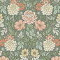 7666 DAHLIA GARDEN Green Schumacher Wallpaper