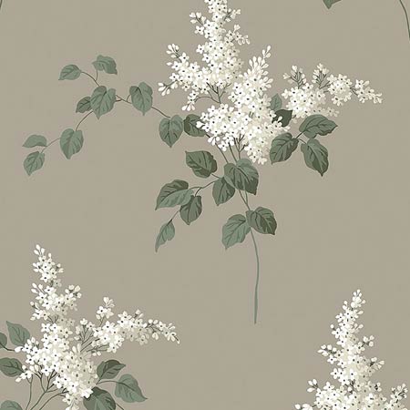 7667 LILACS Grisaille Schumacher Wallpaper