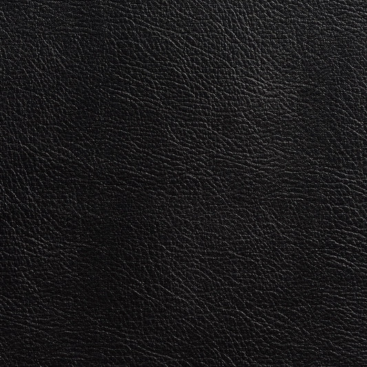7982 Leather Grain,Plain & Solid Coal Black Charlotte Fabrics Vinyl