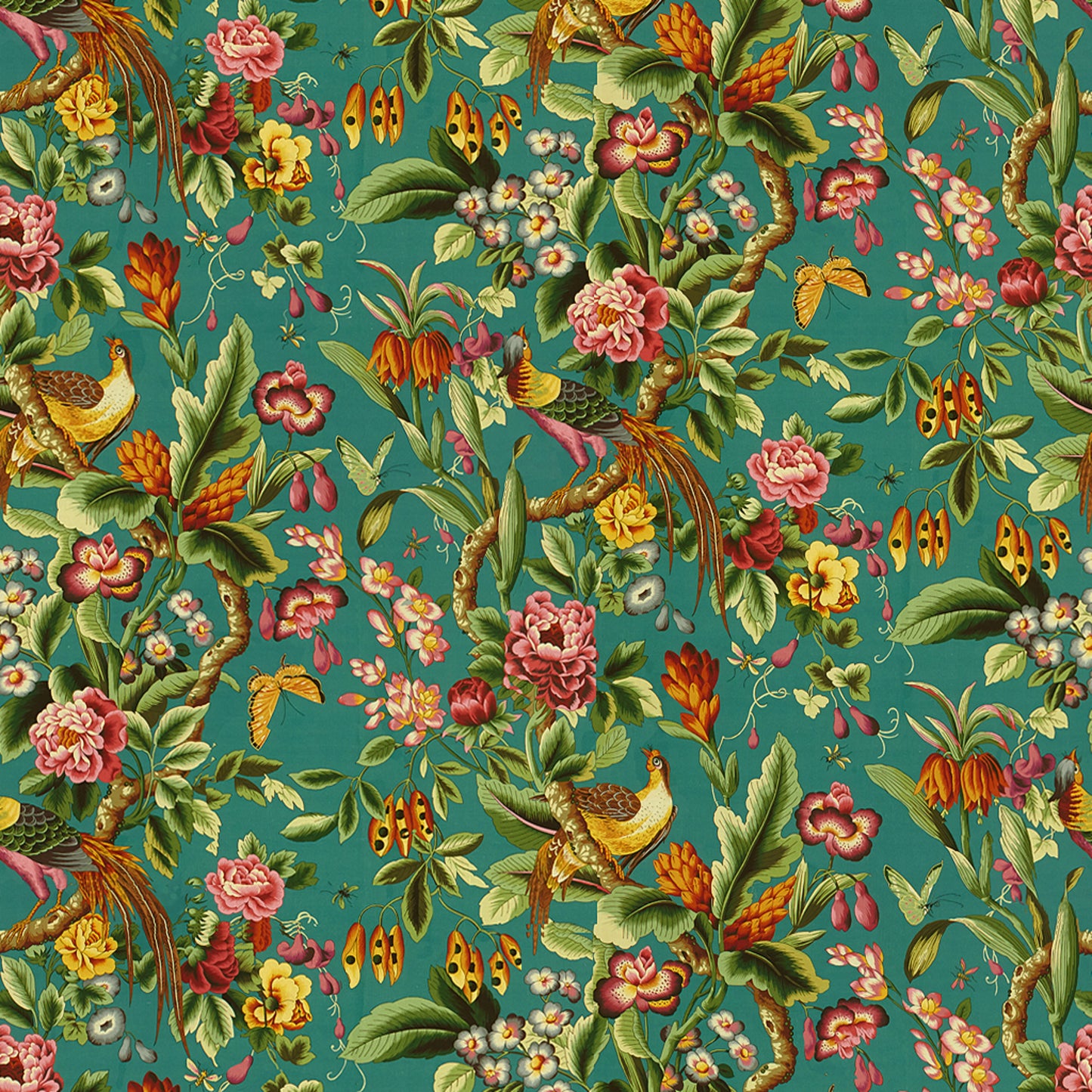 8015130-5 PHEASANS BLUE BRUNSCHWIG & FILS