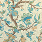 8020121-113 LOUVERNE PRINT AQUA BRUNSCHWIG & FILS