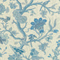 8020121-5 LOUVERNE PRINT BLUE BRUNSCHWIG & FILS