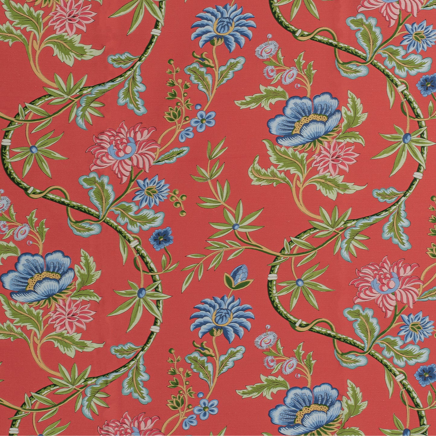 8020122-19 VERONIQUE PRINT RED BRUNSCHWIG & FILS