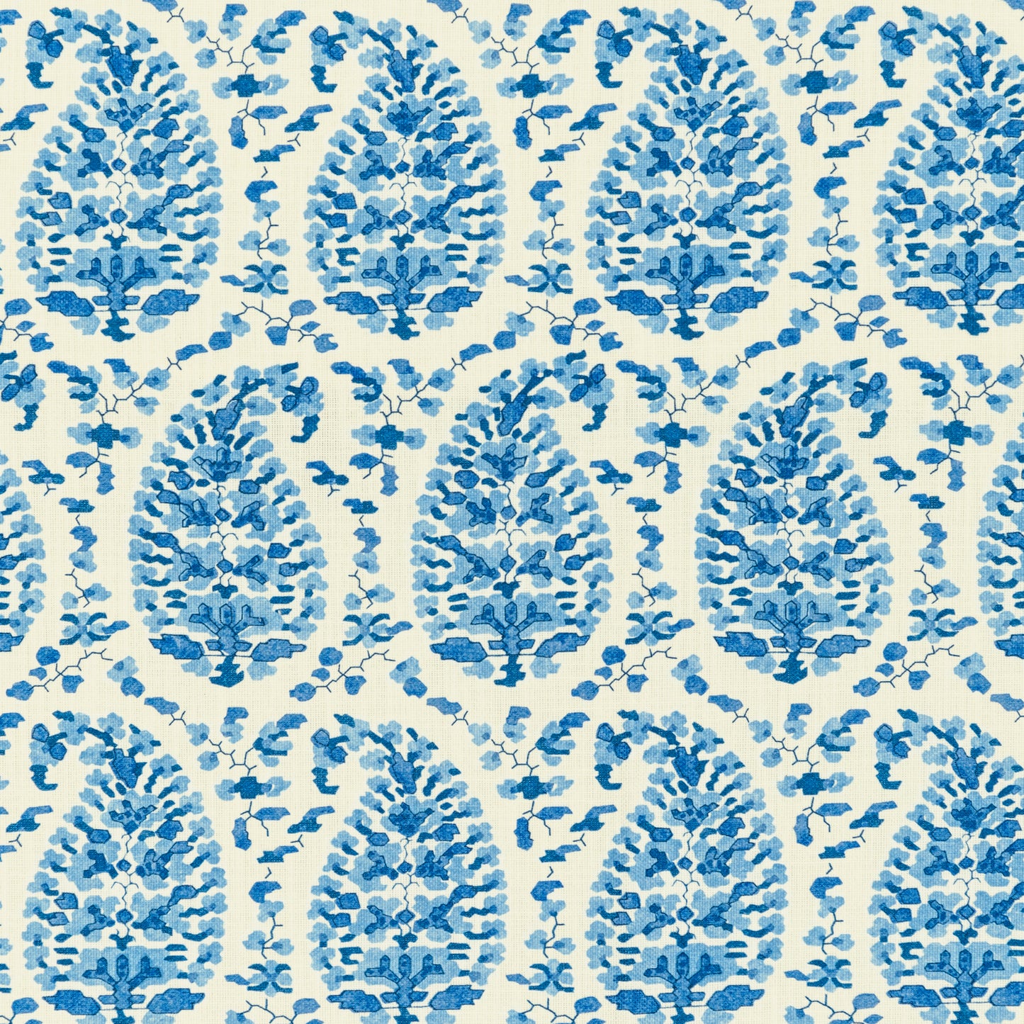 8020130-5 ROUGIER PRINT BLUE BRUNSCHWIG & FILS