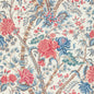8022100-195 LUBERON PRINT RED/BLUE BRUNSCHWIG & FILS