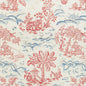 8022101-195 VALENSOLE PRINT RED/BLUE BRUNSCHWIG & FILS