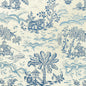 8022101-55 VALENSOLE PRINT NAVY/SKY BRUNSCHWIG & FILS