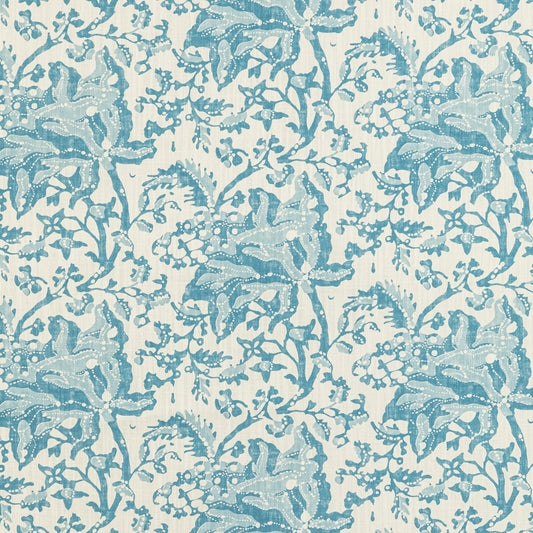 8022102-1313 WEYMOUTH PRINT AQUA BRUNSCHWIG & FILS