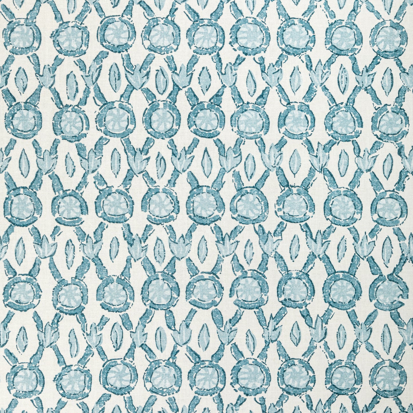 8022103-1313 GALON PRINT AQUA BRUNSCHWIG & FILS