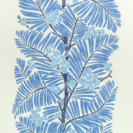 8022138-5 PALMAR PRINT BLUE BRUNSCHWIG & FILS