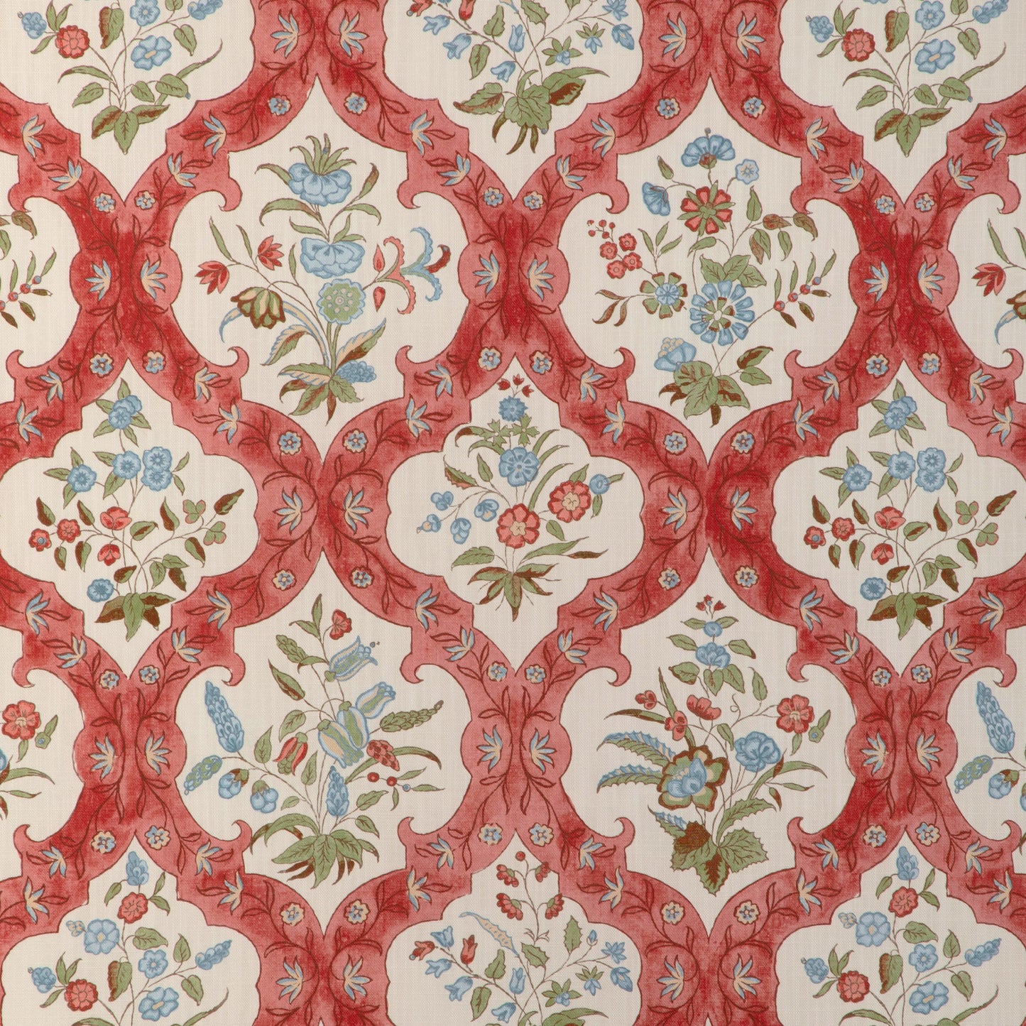 8023102-195 VENTOUX PRINT RED/BLUE BRUNSCHWIG & FILS