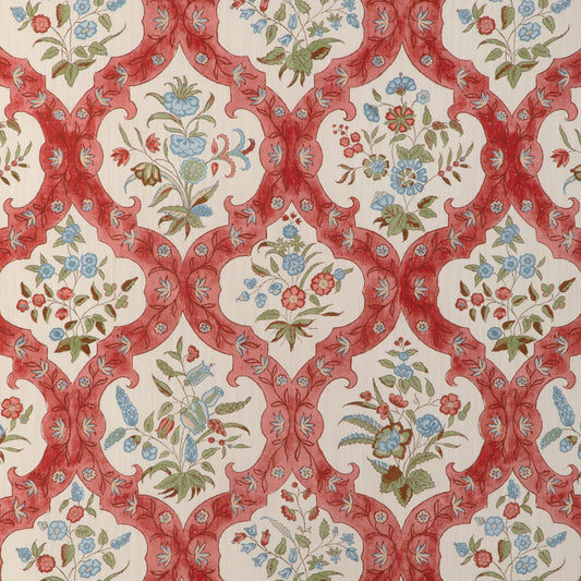 8023102-195 VENTOUX PRINT RED/BLUE BRUNSCHWIG & FILS