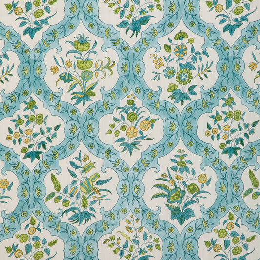 8023102-313 VENTOUX PRINT AQUA BRUNSCHWIG & FILS