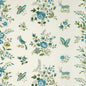 8023103-194 AUREL PRINT AQUA/LEAF BRUNSCHWIG & FILS