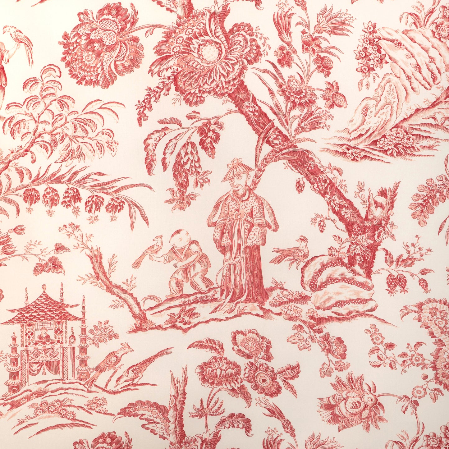 8023104-19 MARCEL PRINT RED BRUNSCHWIG & FILS