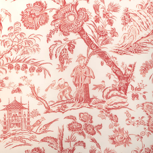 8023104-19 MARCEL PRINT RED BRUNSCHWIG & FILS