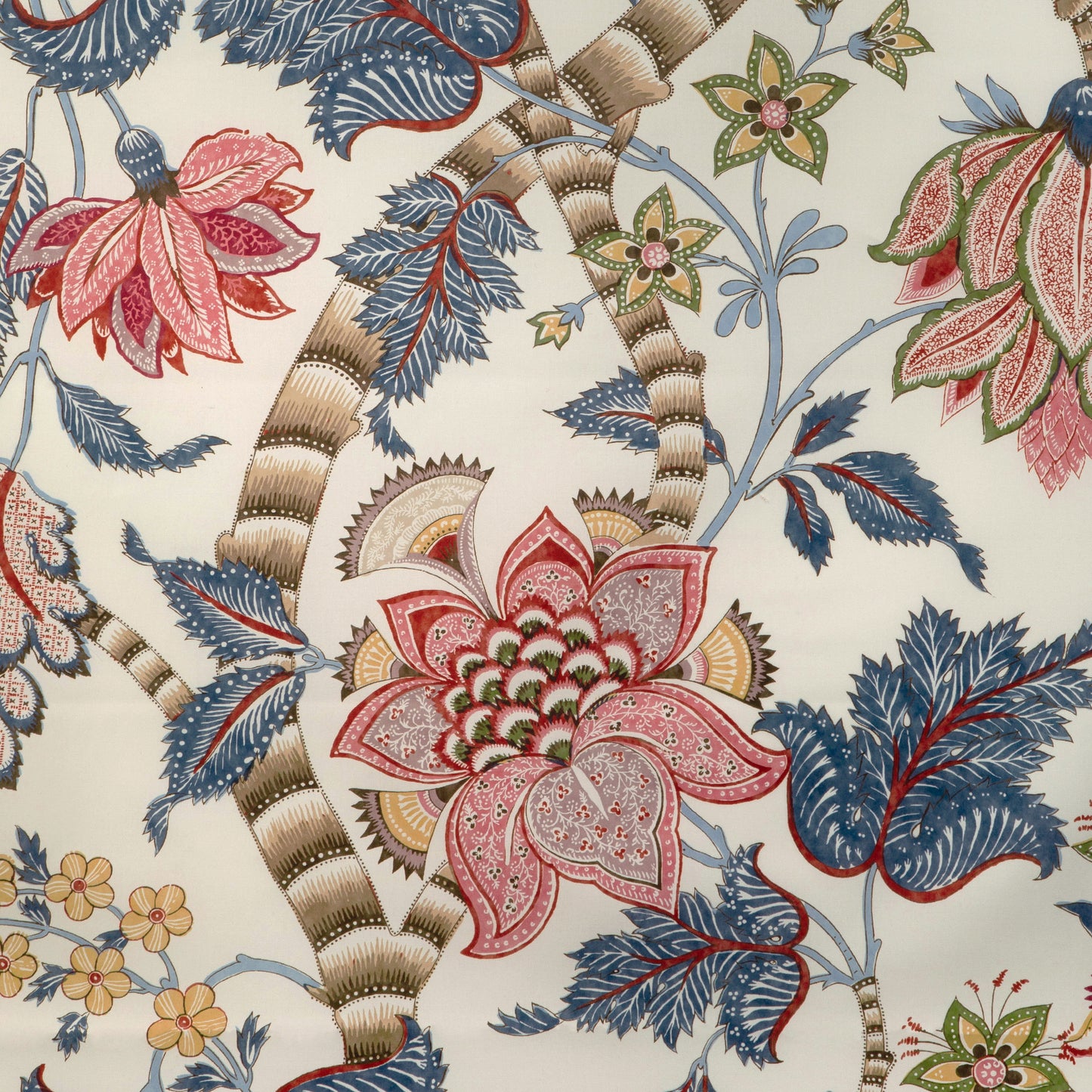 8023105-195 CADENET PRINT RED/BLUE BRUNSCHWIG & FILS