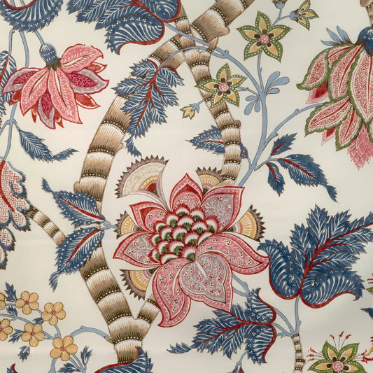 8023105-195 CADENET PRINT RED/BLUE BRUNSCHWIG & FILS