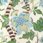8023105-353 CADENET PRINT AQUA/LEAF BRUNSCHWIG & FILS