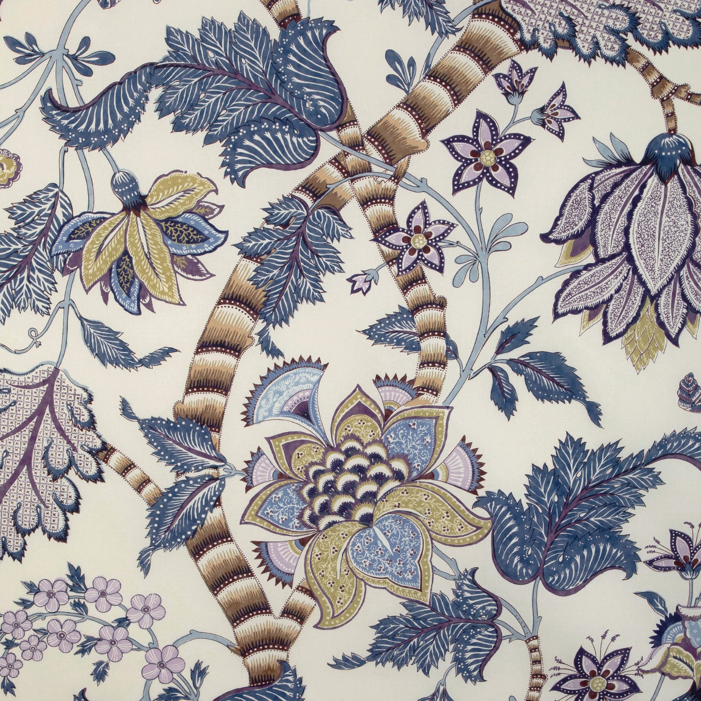 8023105-54 CADENET PRINT BLUE/GOLD BRUNSCHWIG & FILS