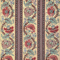 8023106-1635 LAURIS PRINT BEIGE/TEAL BRUNSCHWIG & FILS