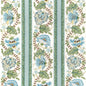 8023106-353 LAURIS PRINT AQUA/LEAF BRUNSCHWIG & FILS
