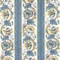 8023106-54 LAURIS PRINT BLUE/GOLD BRUNSCHWIG & FILS